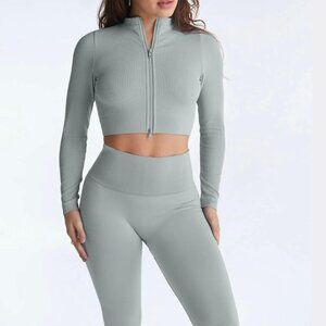 Set Active Sculptflex Zip Up - Rain